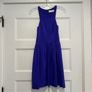 Amanda Uprichard Bright Blue/Purple Mini Dress